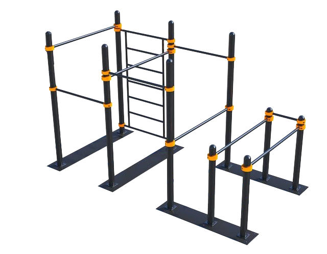 Мобильный спортивный комплекс  с лестницей, турниками и брусьями СВС-103