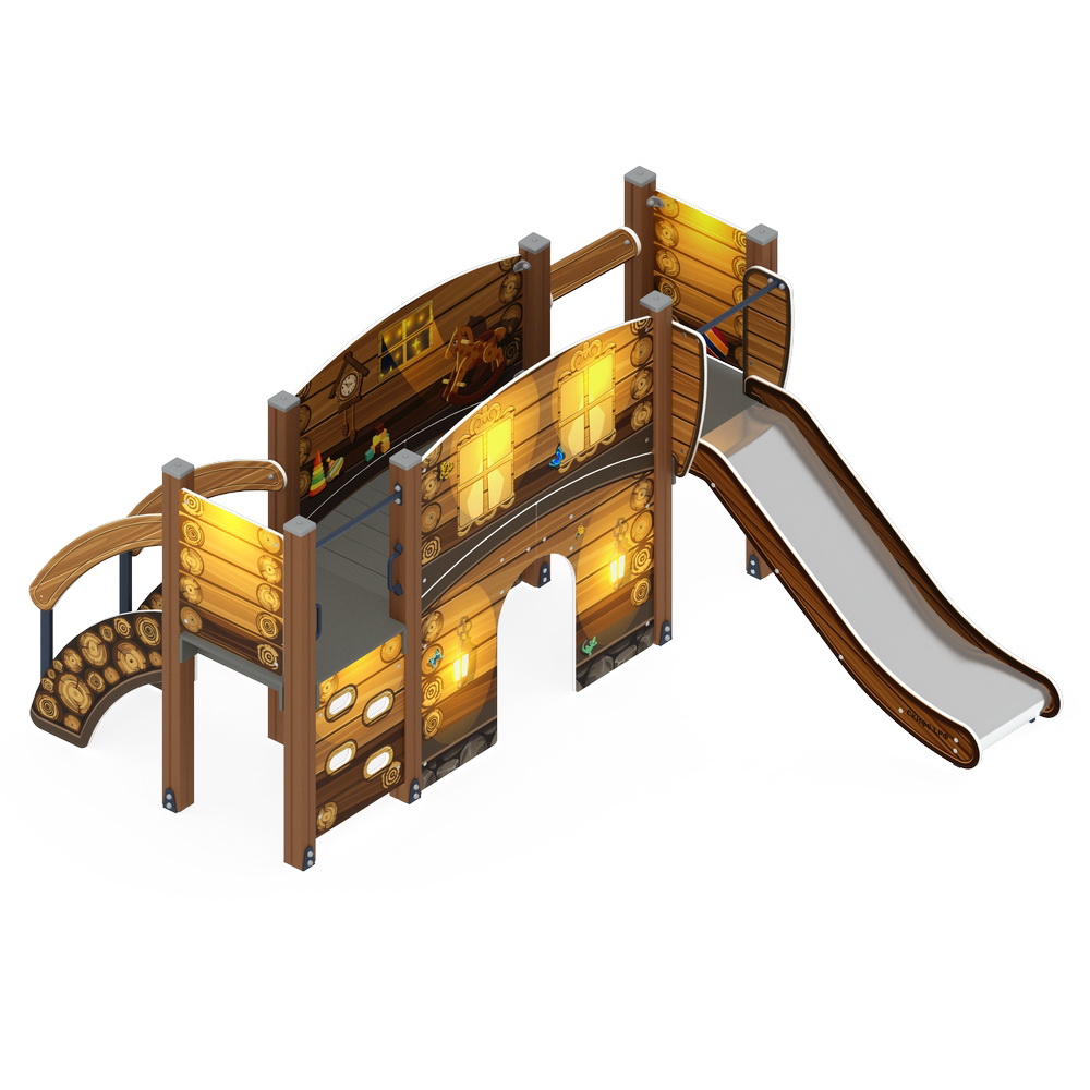 КАРАПУЗ (Эко) детский игровой комплекс ДИК 1.001.01-02 (H=900)