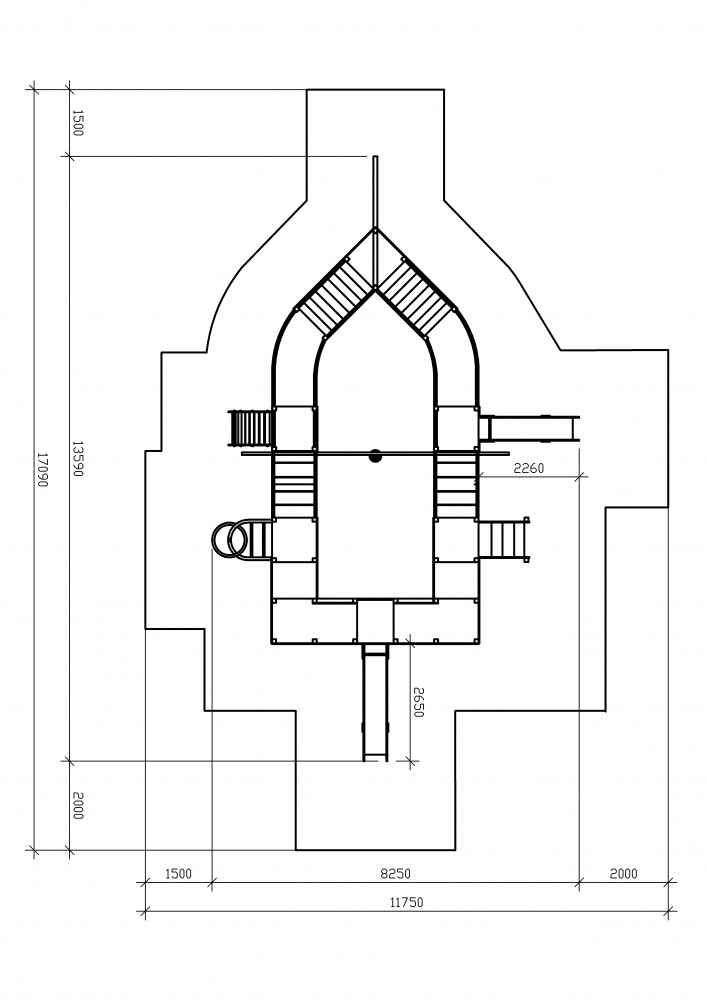 КАРАВЕЛЛА детский игровой комплекс ДИК 2.03.3.04-02 (H=1200; H=1500)