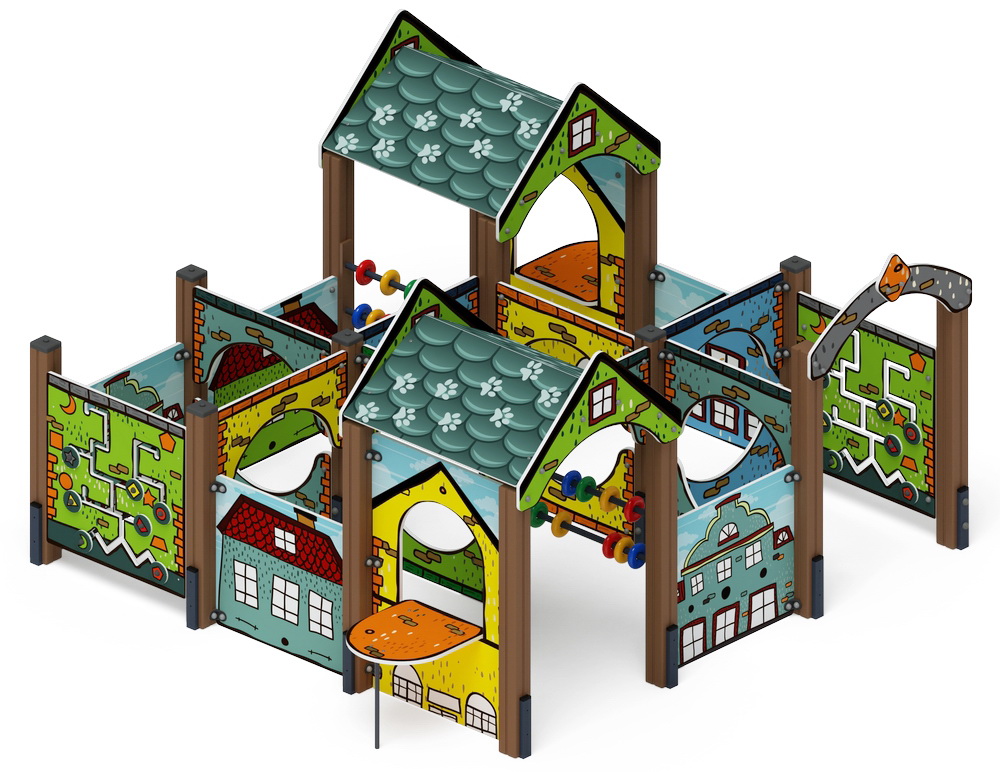 Лабиринт КУБИК 4 (Город) игровая форма МФ 20.01.04-01