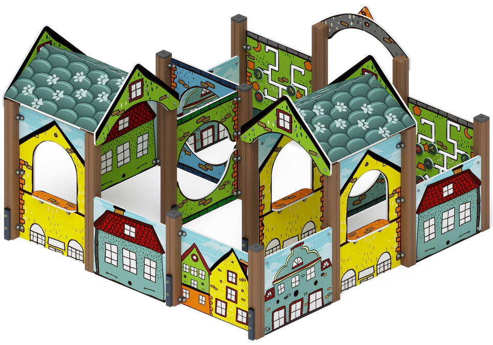 Лабиринт КУБИК 5 (Город) игровая форма МФ 20.01.05-01