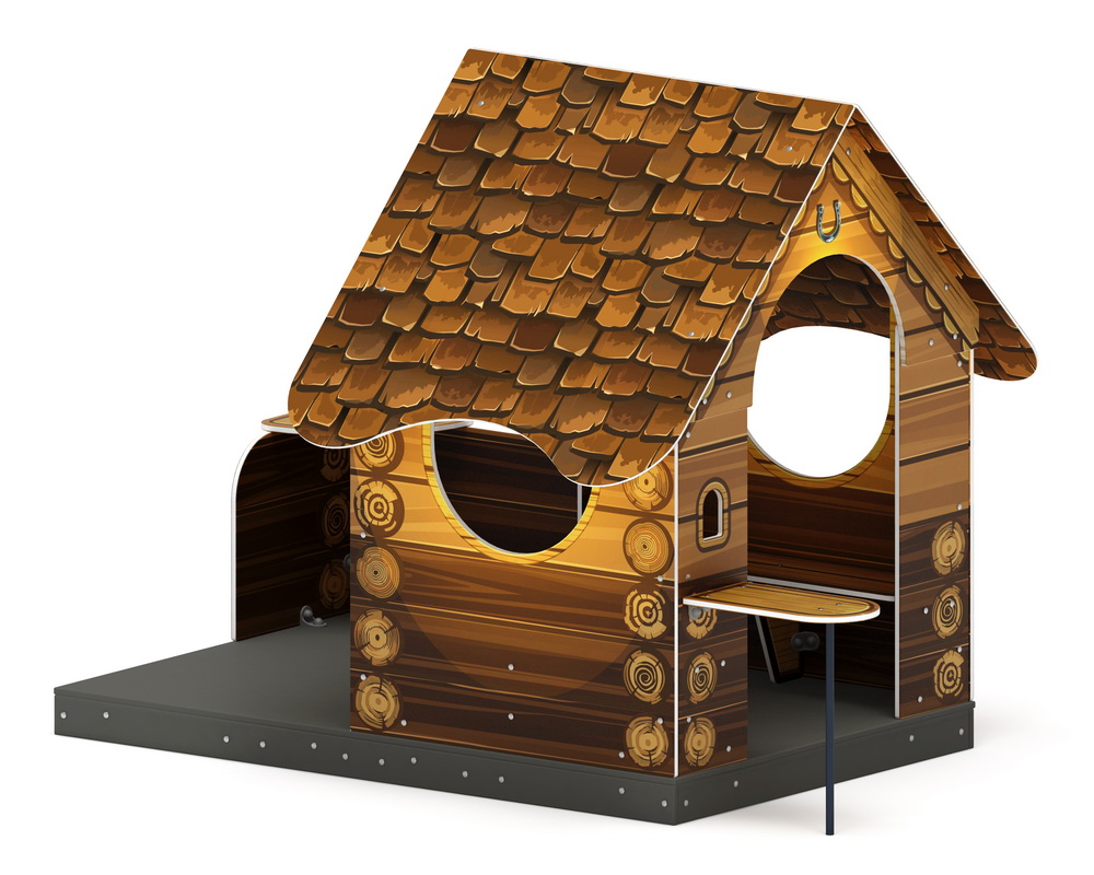 ДОМИК МИНИ тип 3 (Эко) для детской площадки МФ 10.01.12-03