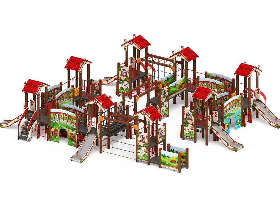 В ГОСТЯХ У СКАЗКИ детский игровой комплекс ДИК 1.05.01-11.С (H=900)