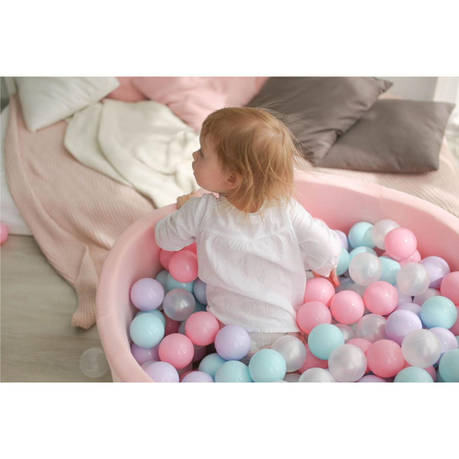 Детский сухой бассейн Romana Airpool (Розовый + 200 шаров)