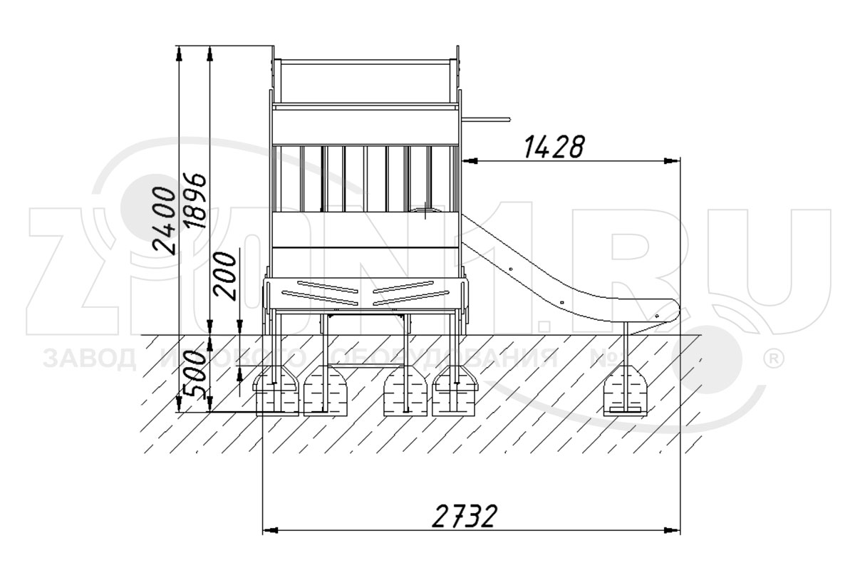 Игровой макет-комплекс ZION Пожарная машина (ИМ035)