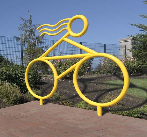 Велопарковка Велосипедистка