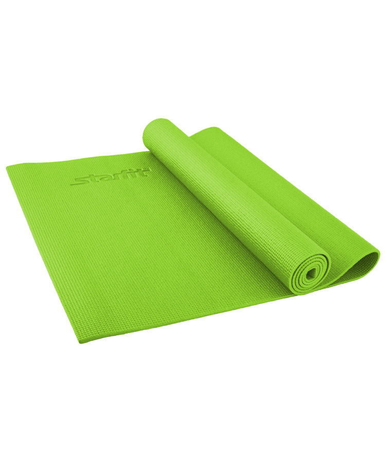 Коврик для йоги STARFIT FM-101 PVC 173x61x0,4 см, зеленый 1/20