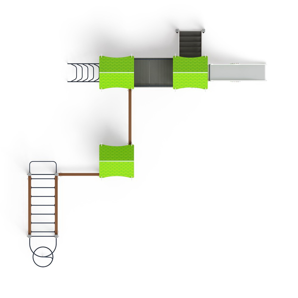 ЛУКОМОРЬЕ детский игровой комплекс ДИК 2.25.07-01.С (Н=1200)