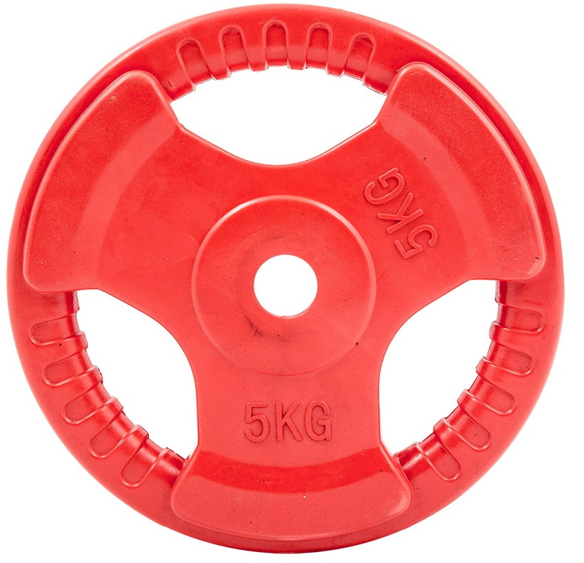 Диск для штанги цветной обрезиненный D-26, 5 кг