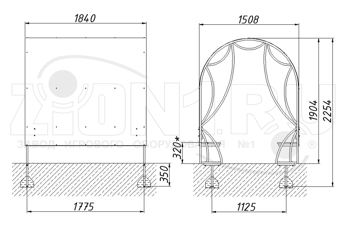 Беседка детская ZION Капитошка (СП207)