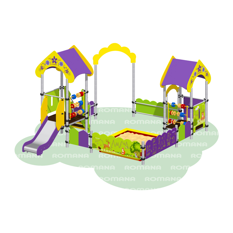 Песочный дворик с горкой Полянка «Romana 109.15.00»