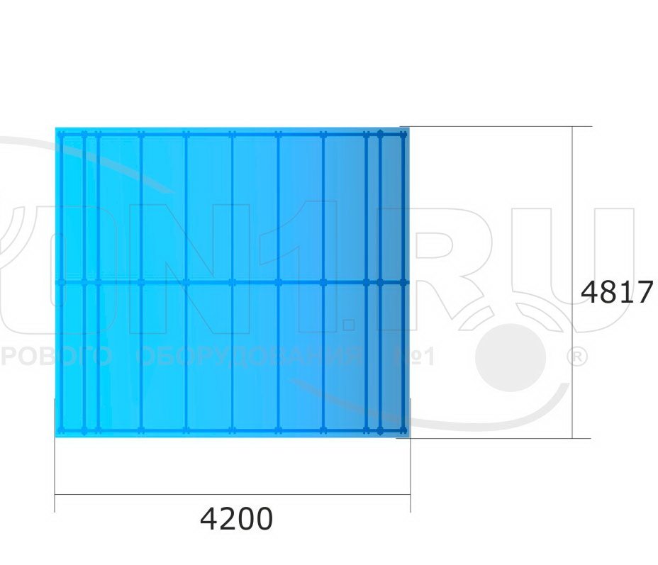 Навес ZION для тренажеров 4800х4200х3100 (ТН060)