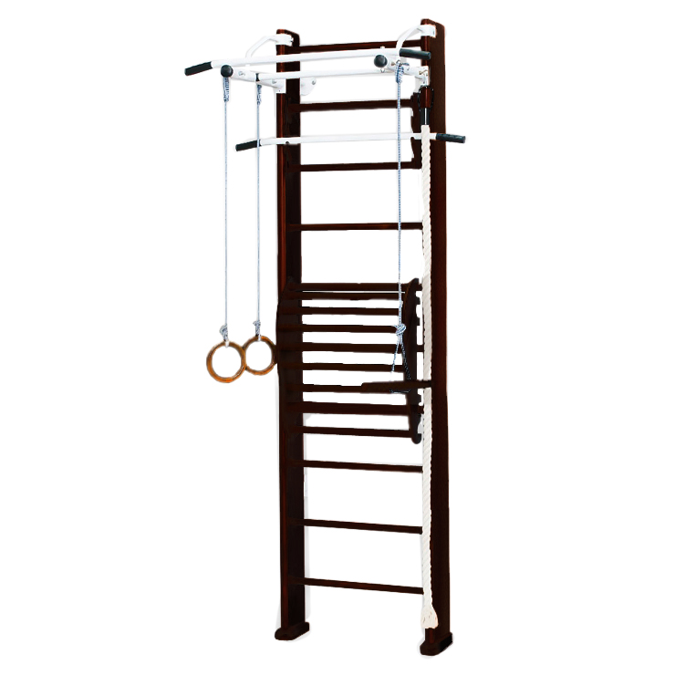 Детский спортивный комплекс Карусель 2Д.03.03 к стене + тренажер для осанки №2 Венге