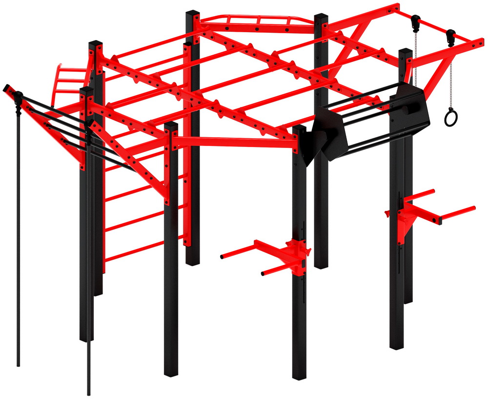 Многофункциональный спортивный комплекс (красный) МК 100.01-01