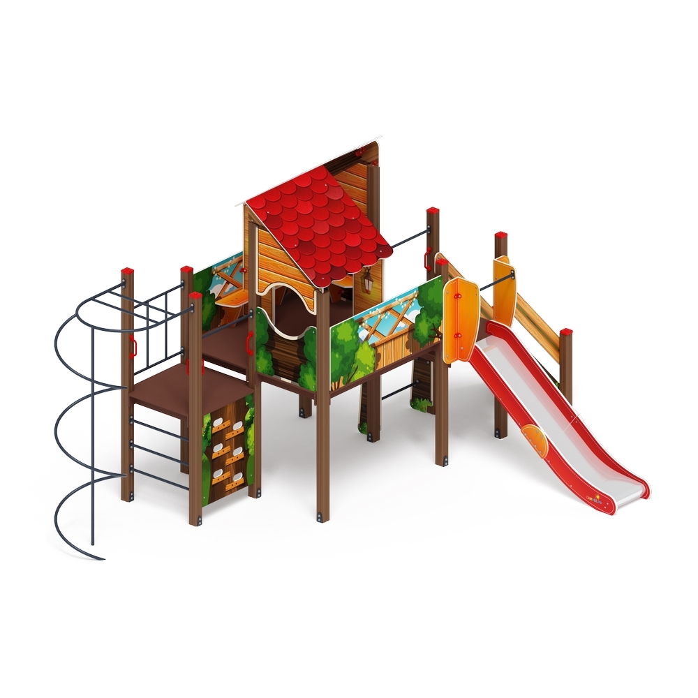 ТЕРЕМОК детский игровой комплекс ДИК 2.07.01-01 (H=1200)