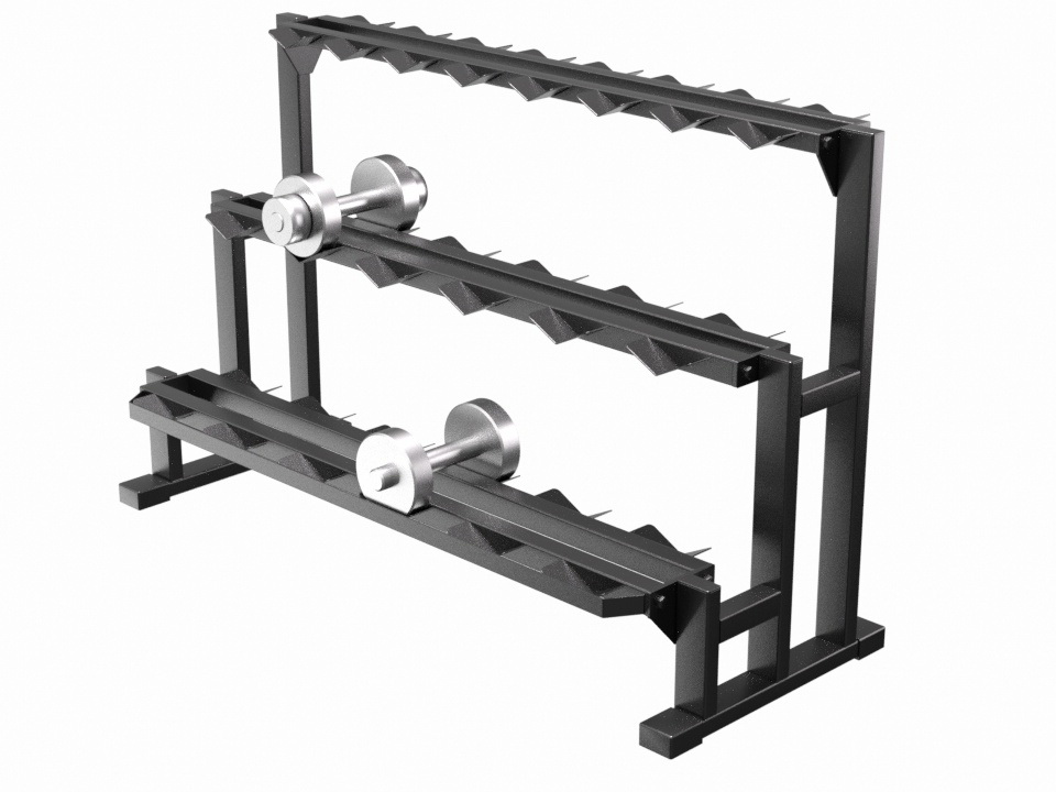 Стойка для гантелей на 10 пар разборная (13.402.004)