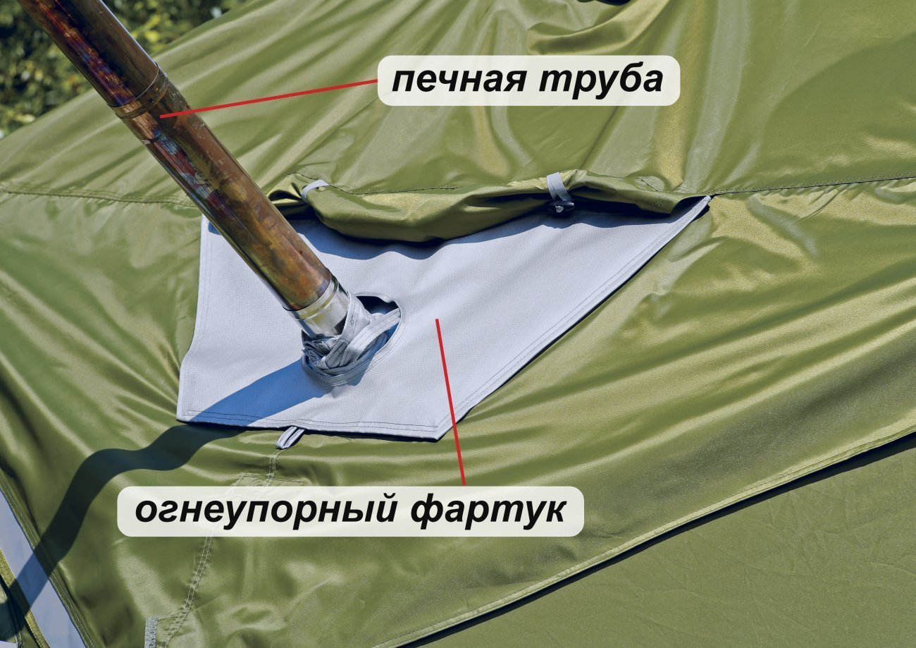 Фартук огнеупорный (для влагозащитного колпака) у палаток ЛОТОС