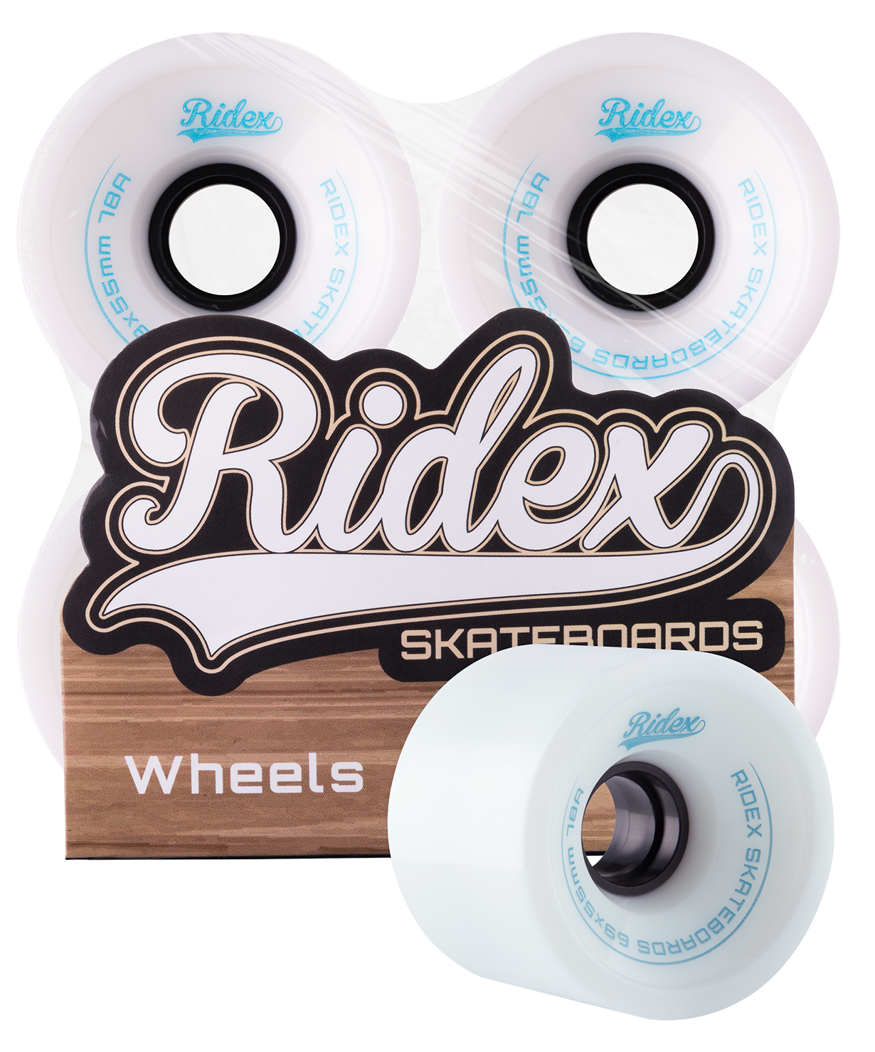 Комплект колес для лонгборда SB, белый, 4 шт.