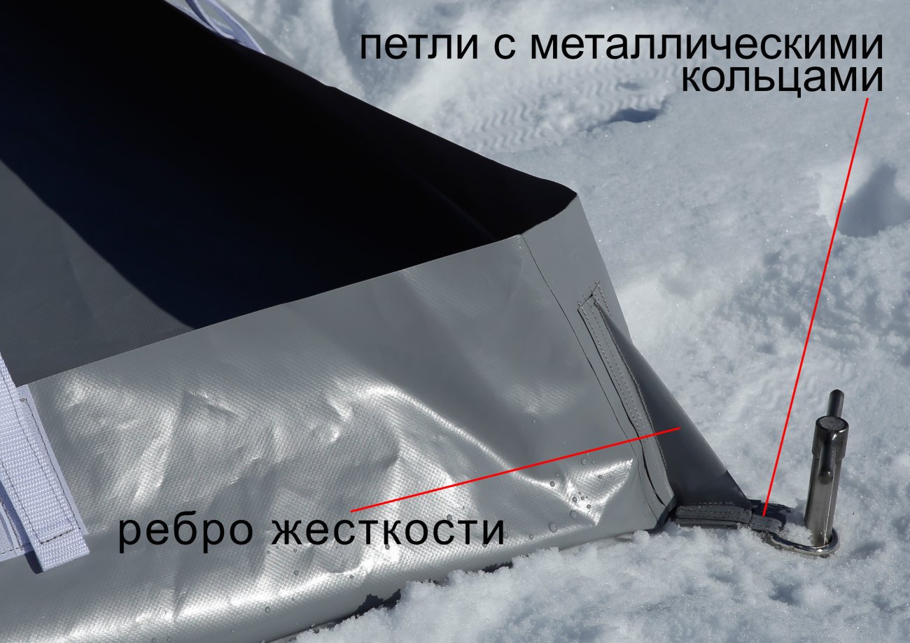 Дно гидроизоляционное ЛОТОС КубоЗонт 4-У (250х250) (крепится к внутреннему тенту палатки)