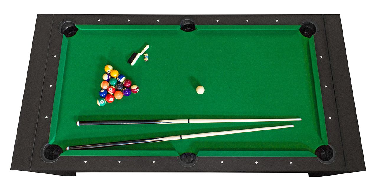 Cтол-трансформер Twister 3 в 1 (3 игры: бильярд, аэрохоккей, настольный теннис; 217 х 107,5 х 81 см; черный)