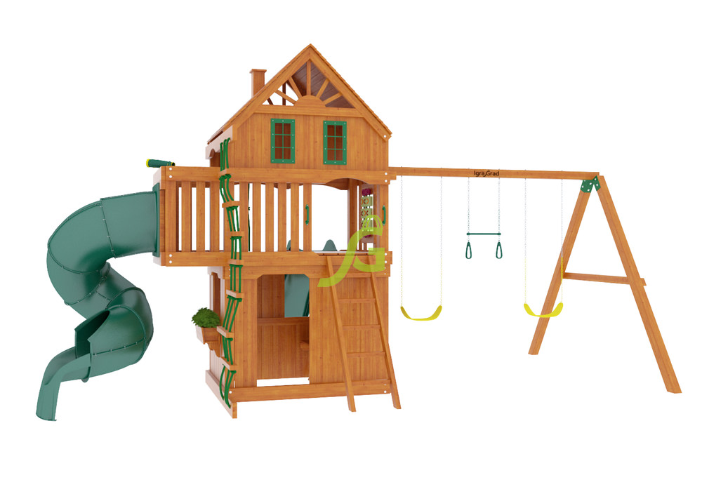Детская площадка IgraGrad Шато 2 с трубой (домик)
