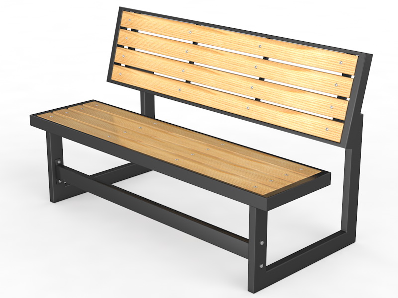 Уличная скамейка со спинкой «Парк» (14.6.700)