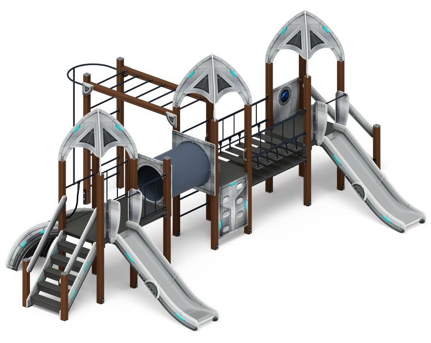 КОСМОПОРТ детский игровой комплекс ДИК 2.14.05-01 (H=1200)