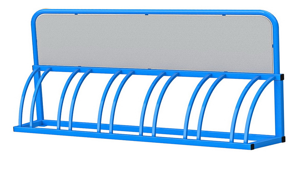 Велопарковка Оптима-1 рекламная на 6 мест