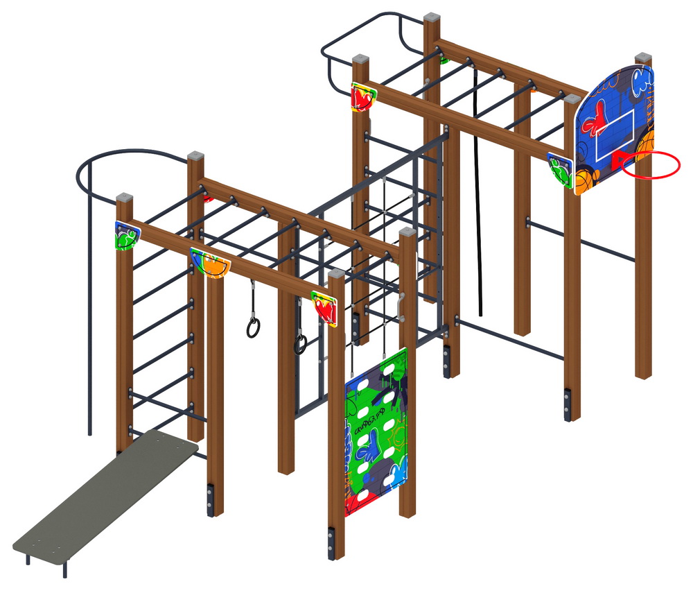Детская площадка Спортивная серия СК 2.01.06-01