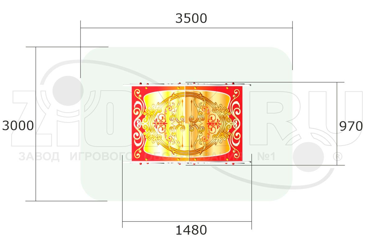 Детский игровой домик ZION Карета У3 (ИМ131)