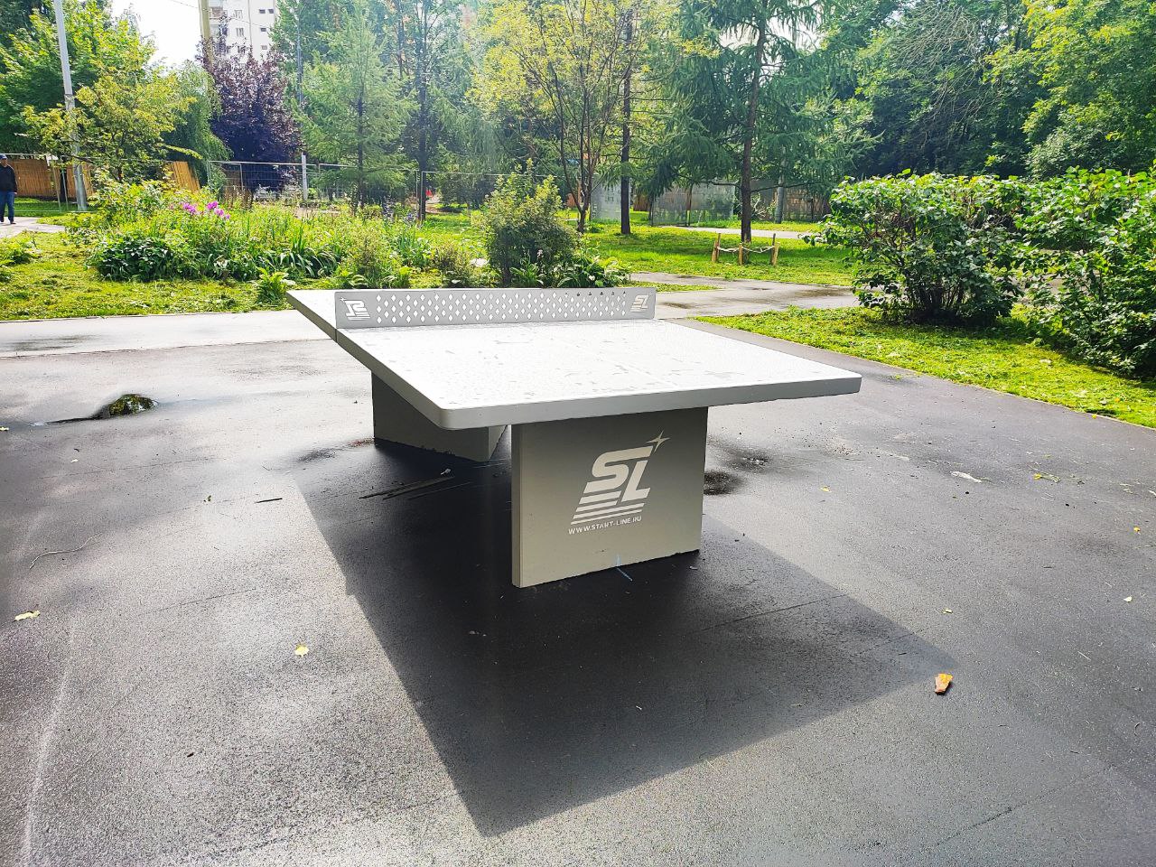 Монтаж теннисного стола из бетона 