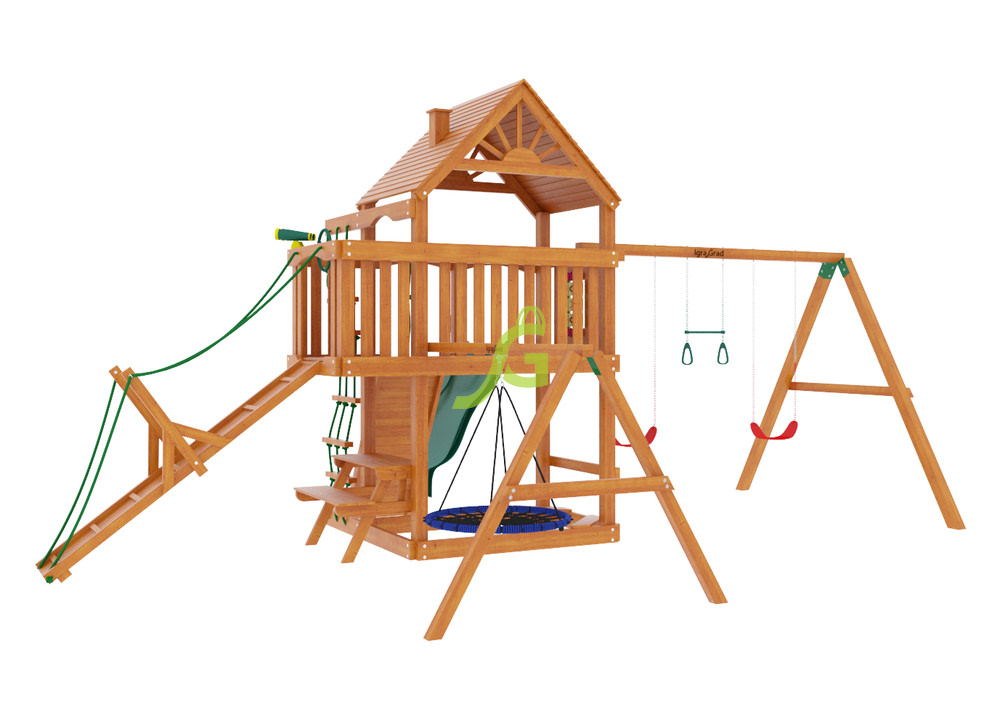 Детская площадка IgraGrad Пиратский дом (дерево)