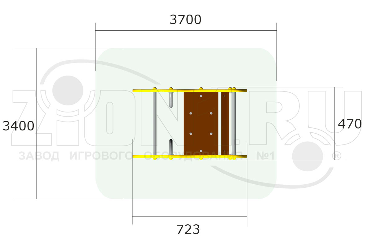 Качалка на пружине ZION Слоник