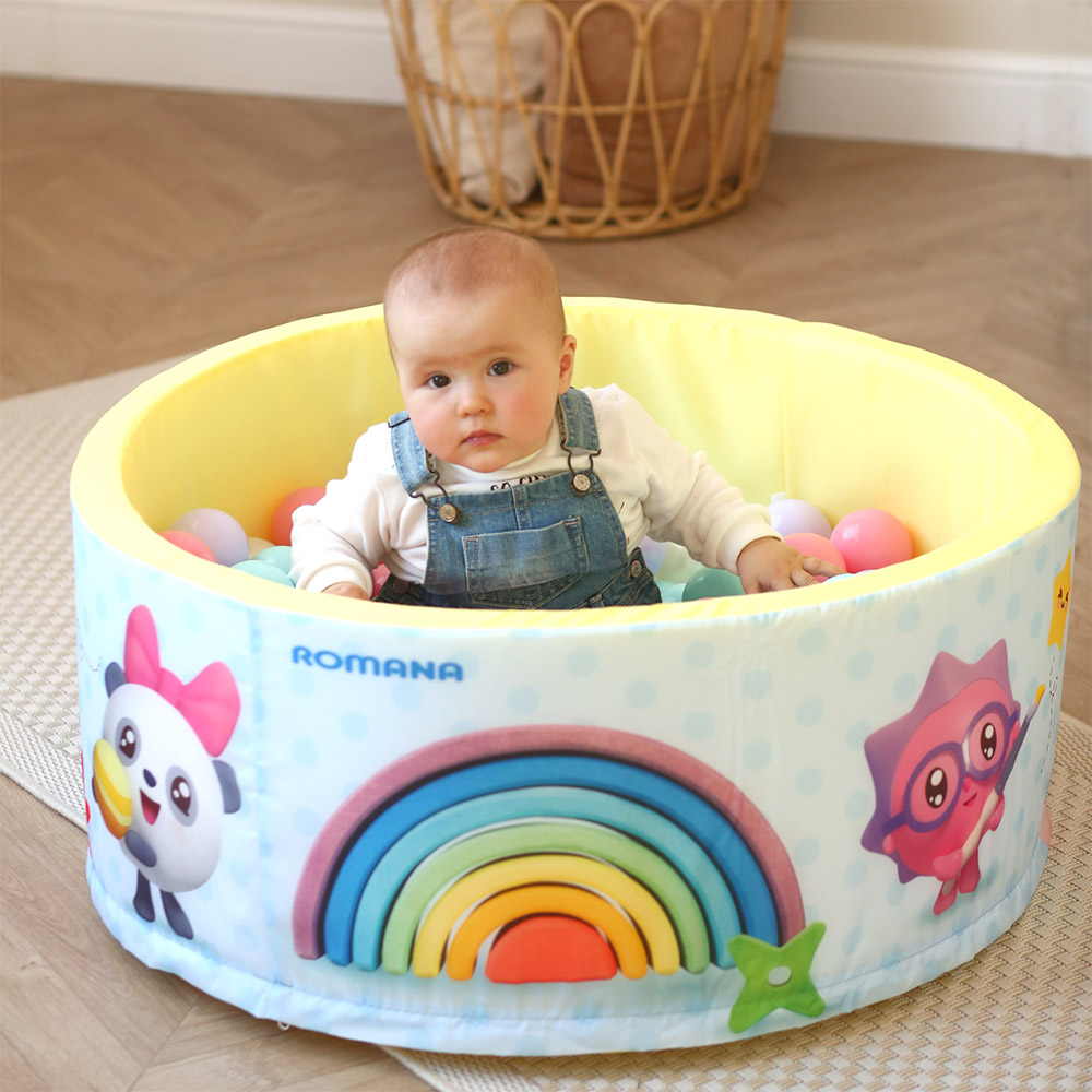 Сухой бассейн Airpool ПРОФЕССИИ Romana ДМФ-МК-02.56.01 (голубой, шариков 150 шт.)