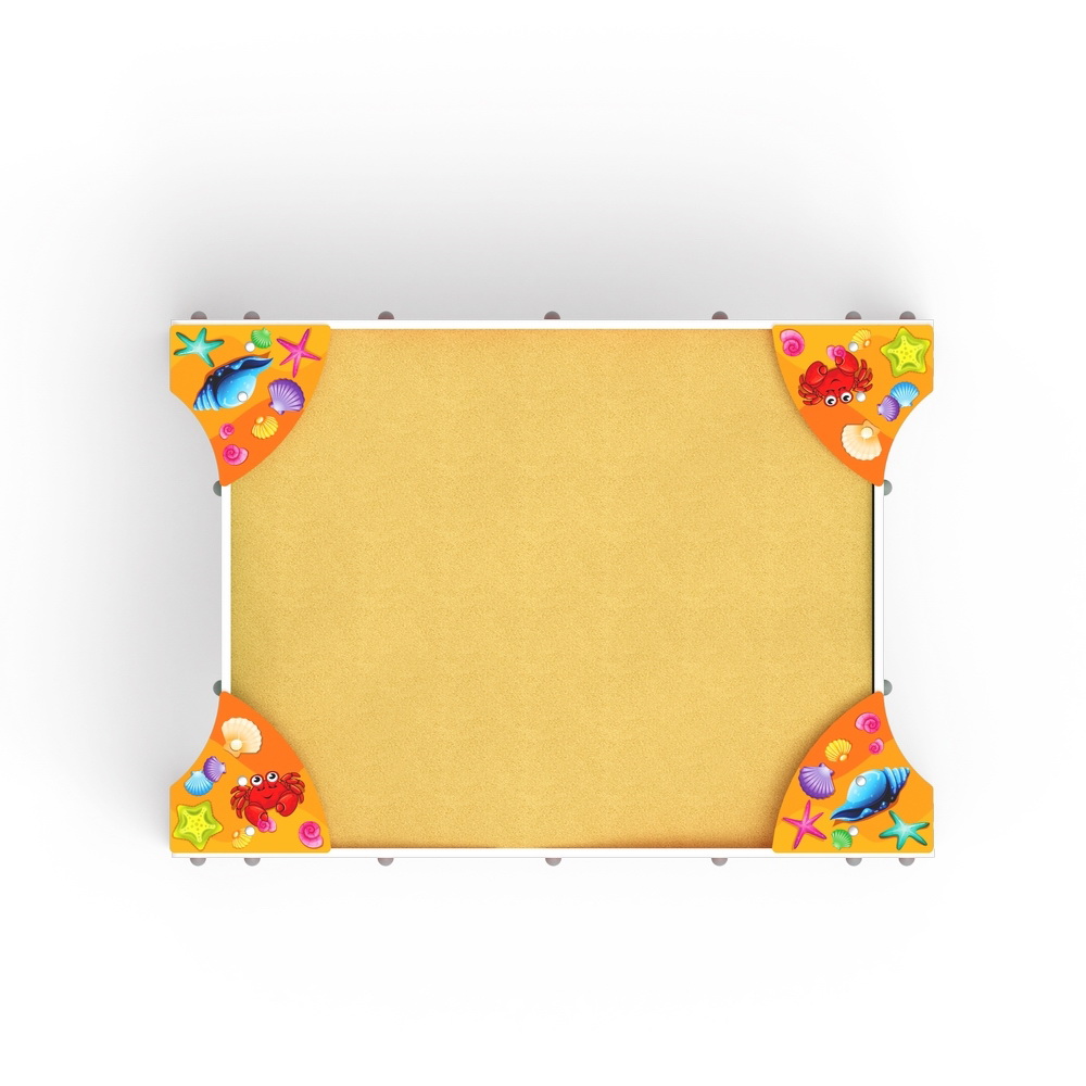 Песочница СОЛНЫШКО ЗАБОТА (Ракушки) ДОВ 50.01.01-01 (Н-800)