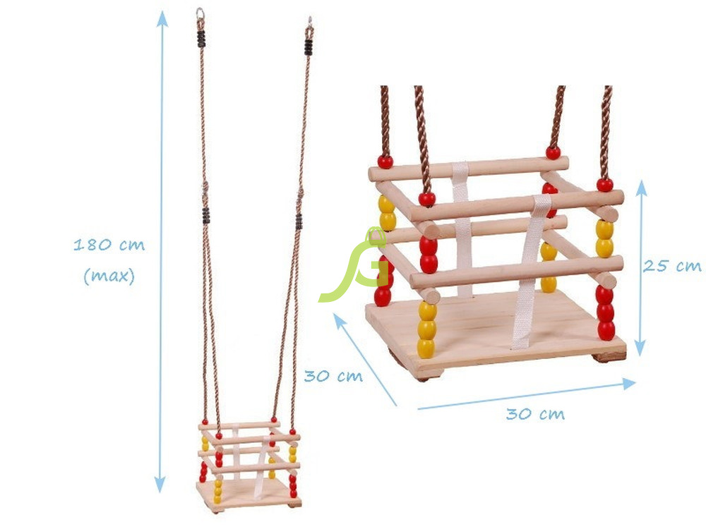 Качели детские кубельковые из дерева IgraGrad