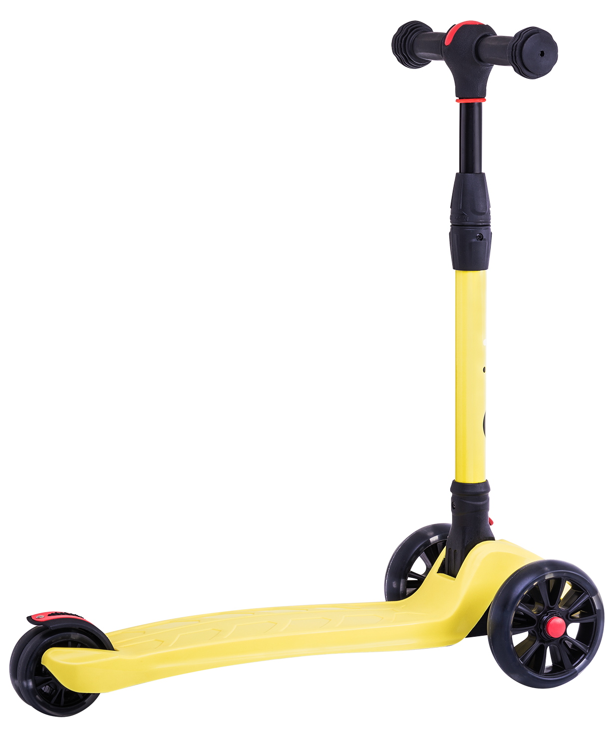 Самокат 3-колесный Stark 3D, 135/90 мм, желтый