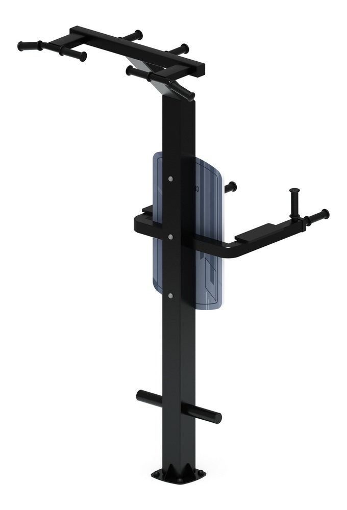 Тренажер уличный ДВОЙНОЙ ТУРНИК (серый) СТ 012-13