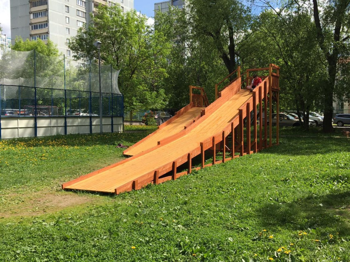 Зимняя горка ЗИМА 9 Савушка (скаты 6 и 12 м)