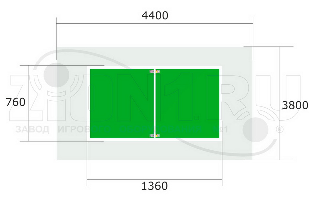 Теннисный стол ZION детский М3 (СЭ244)