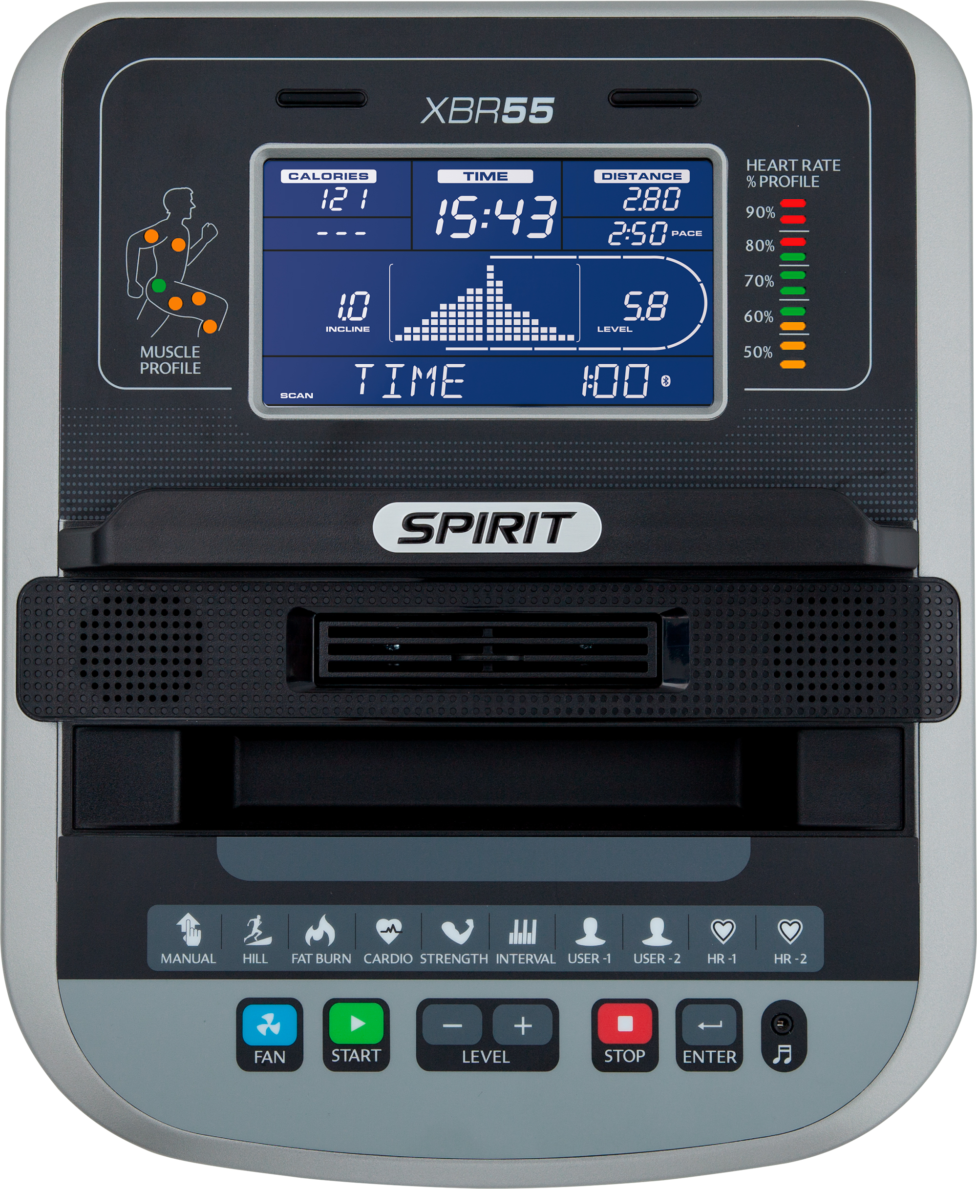 Велотренажер SPIRIT XBR55 (2017)