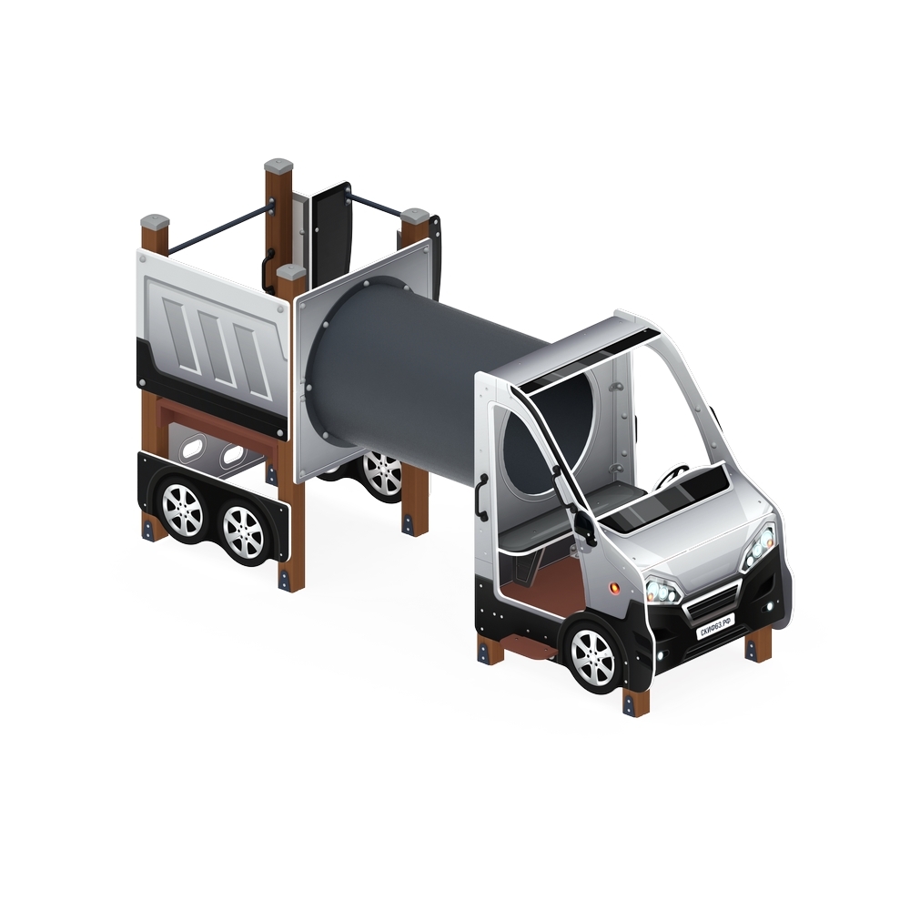МАШИНКА С ГОРКОЙ тип 3 детский игровой комплекс ДИК 1.03.1.03-02 (H=750)