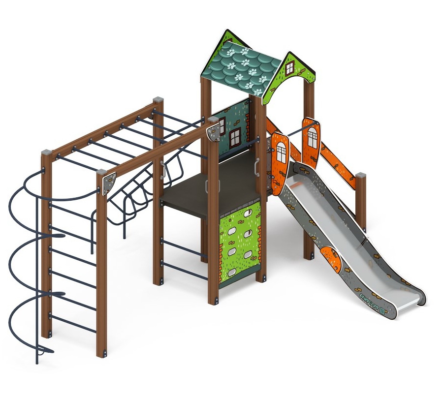 ИГРАЙТЕ С НАМИ (Город) детский игровой комплекс ДИК 2.01.1.08-01 (H=1200)