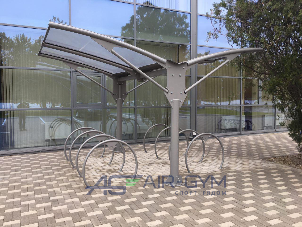 Велопарковка с навесом НИКА