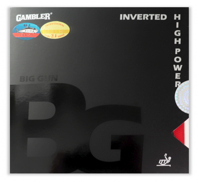 Накладка на ракетку для настольного тенниса GAMBLER Big gun hard 2,1 red