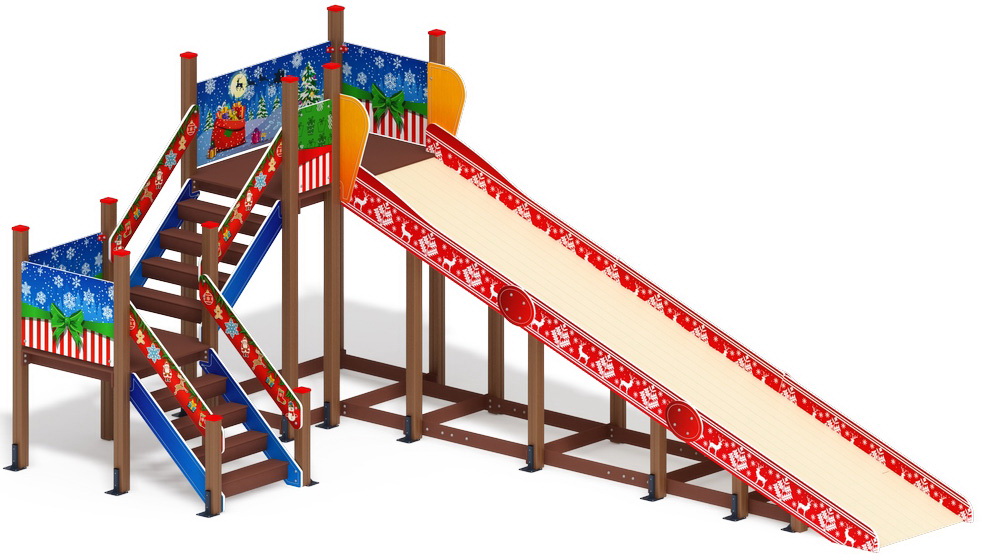 Горка зимняя (Н=2000) (Новый год) ИО 49.01.02-01