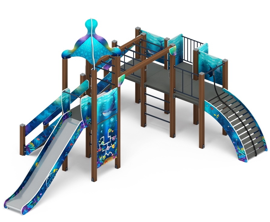 МОРСКОЙ детский игровой комплекс ДИК 2.17.03-01 (H=1500)