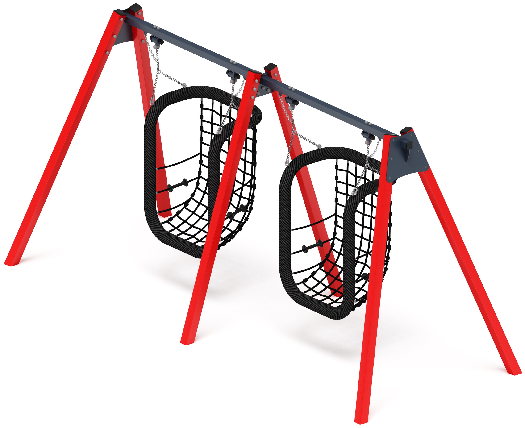 Качели М2 двойные ИО 12.М.08.08.01-01 (красный)