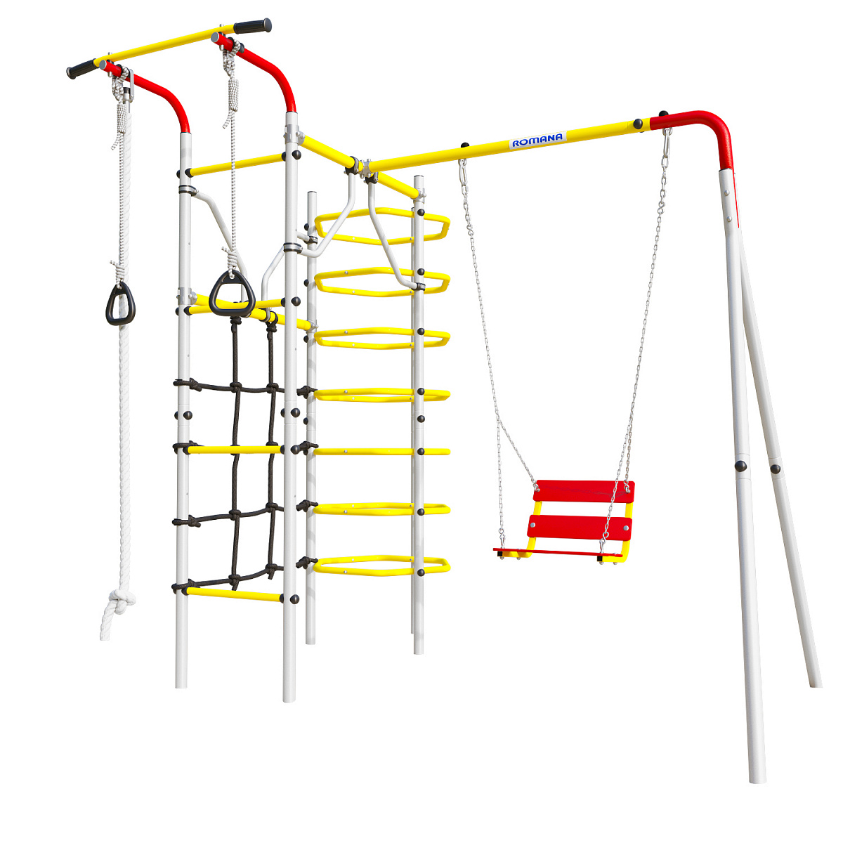 Детский спортивный комплекс для дачи КОСМОС Romana 103.21.05 + 1.Д-26.02 (цепные качели)
