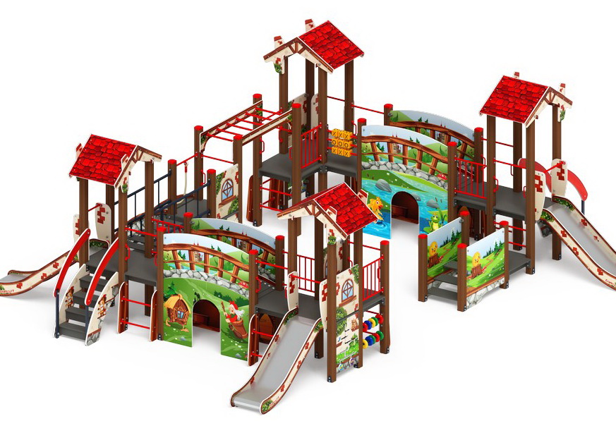 В ГОСТЯХ У СКАЗКИ детский игровой комплекс ДИК 1.05.01-10.С (H=900)